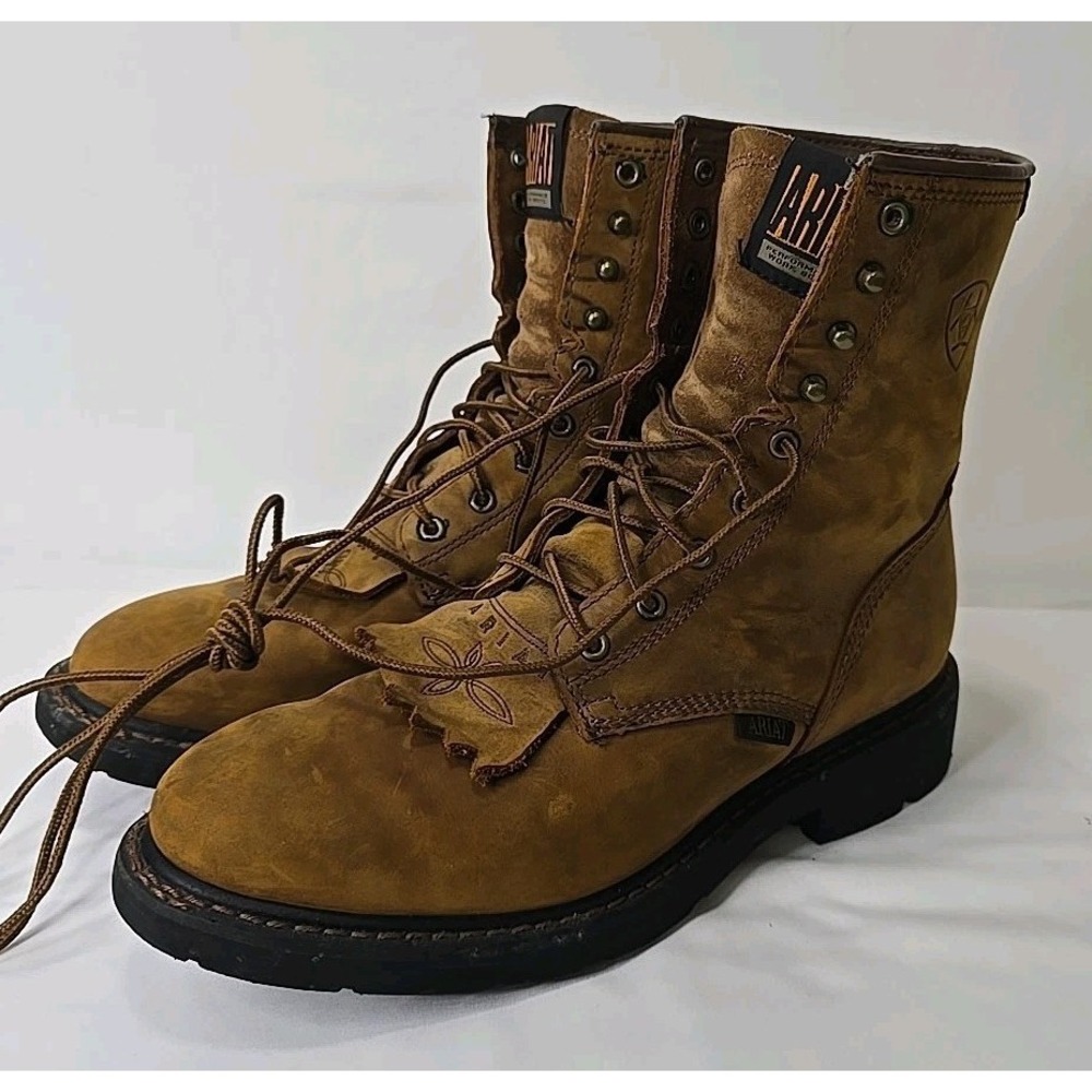 Ariat Cascade 8" Men's Work Boots 9.5D‎ Slip & Oil Resisting